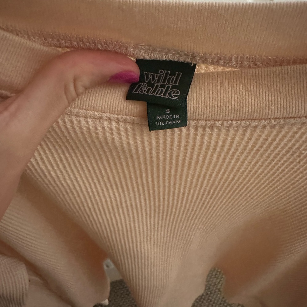 Wild Fable Blush Ribbed Knit Top - Picture 2 of 5